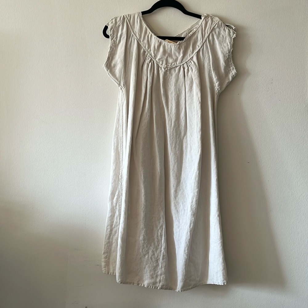Vintage boho farmhouse dress in linen 😍